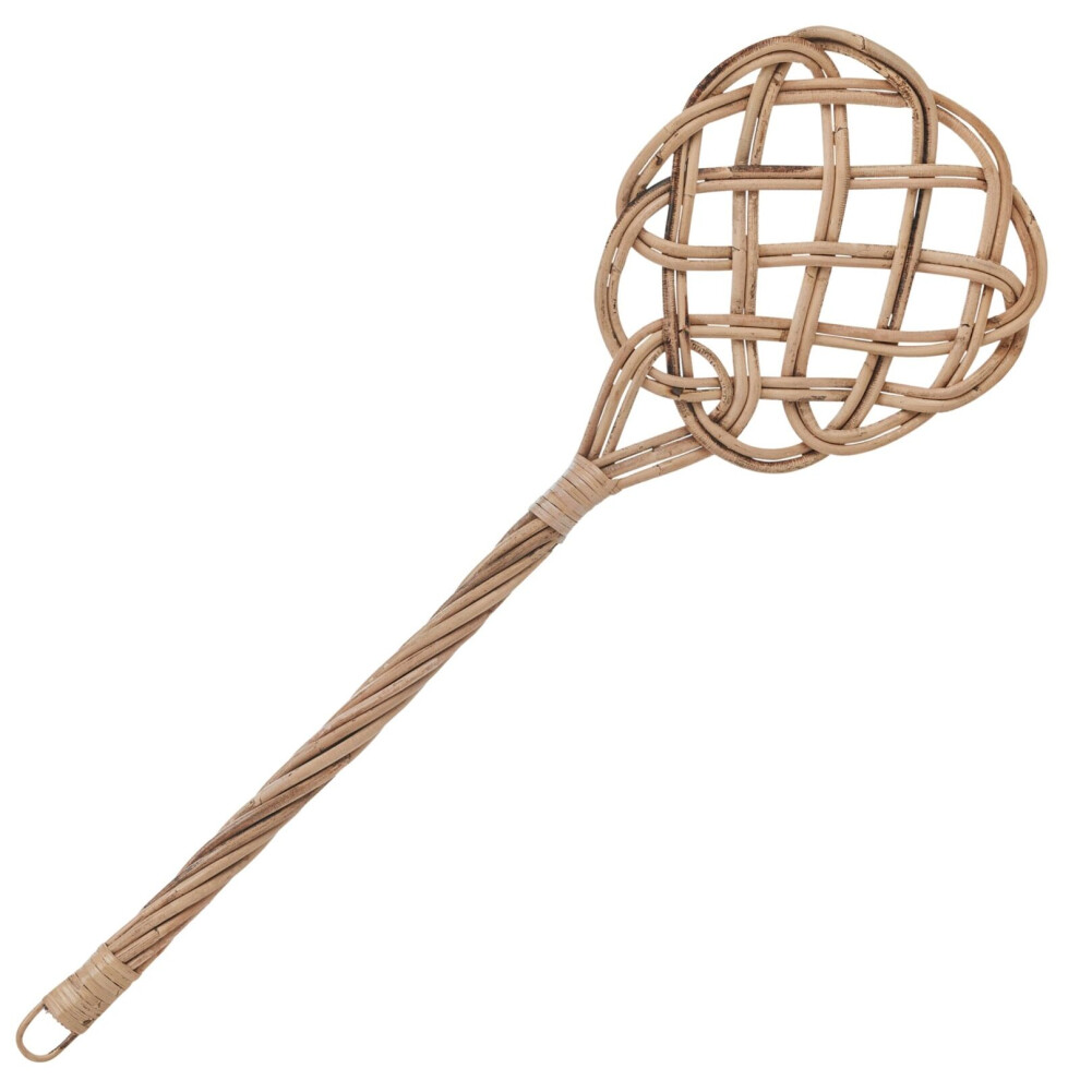 Bamboo Wicker Carpet Beater Rug Car Mat Sofa Cleaner