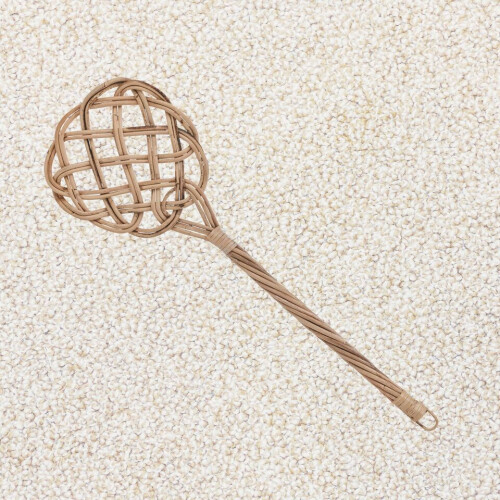 URBN Living Bamboo Wicker Carpet Beater Rug Car Mat Sofa Cleaner 1