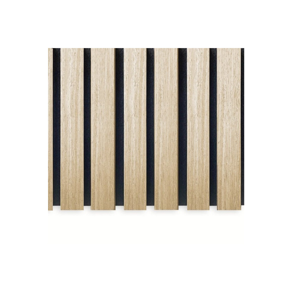 (Light Oak) Acoustic Wall Panel Wrapped MDF 2400mm x 600mm ECO