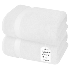 (White) Luxury Hand Towels 100% Egyptian Cotton Soft Towel