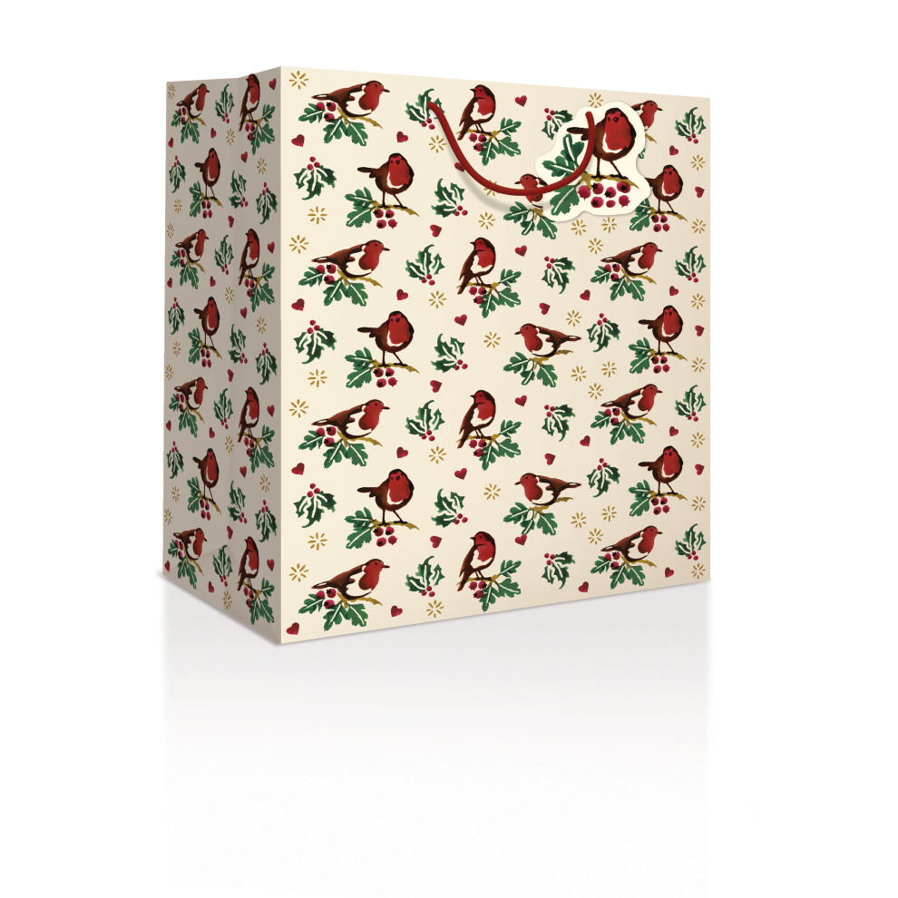 Emma Bridgewater Little Robin Large Gift Bag Christmas Gift Accessory