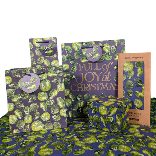 Woodmansterne Emma Bridgewater Brussels Sprouts Bottle Gift Bag Christmas Gift Accessory 2
