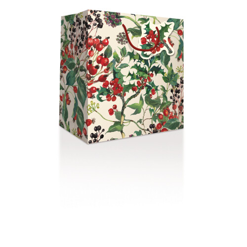 Woodmansterne Emma Bridgewater Winter Flowers Medium Gift Bag Christmas Gift Accessory 1