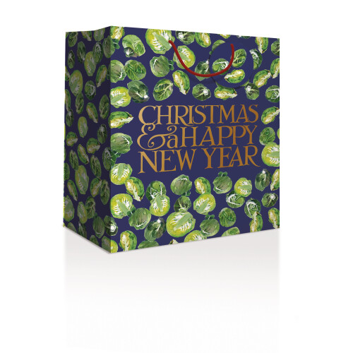 Woodmansterne Emma Bridgewater Brussels Sprouts Large Gift Bag Christmas Gift Accessory 1