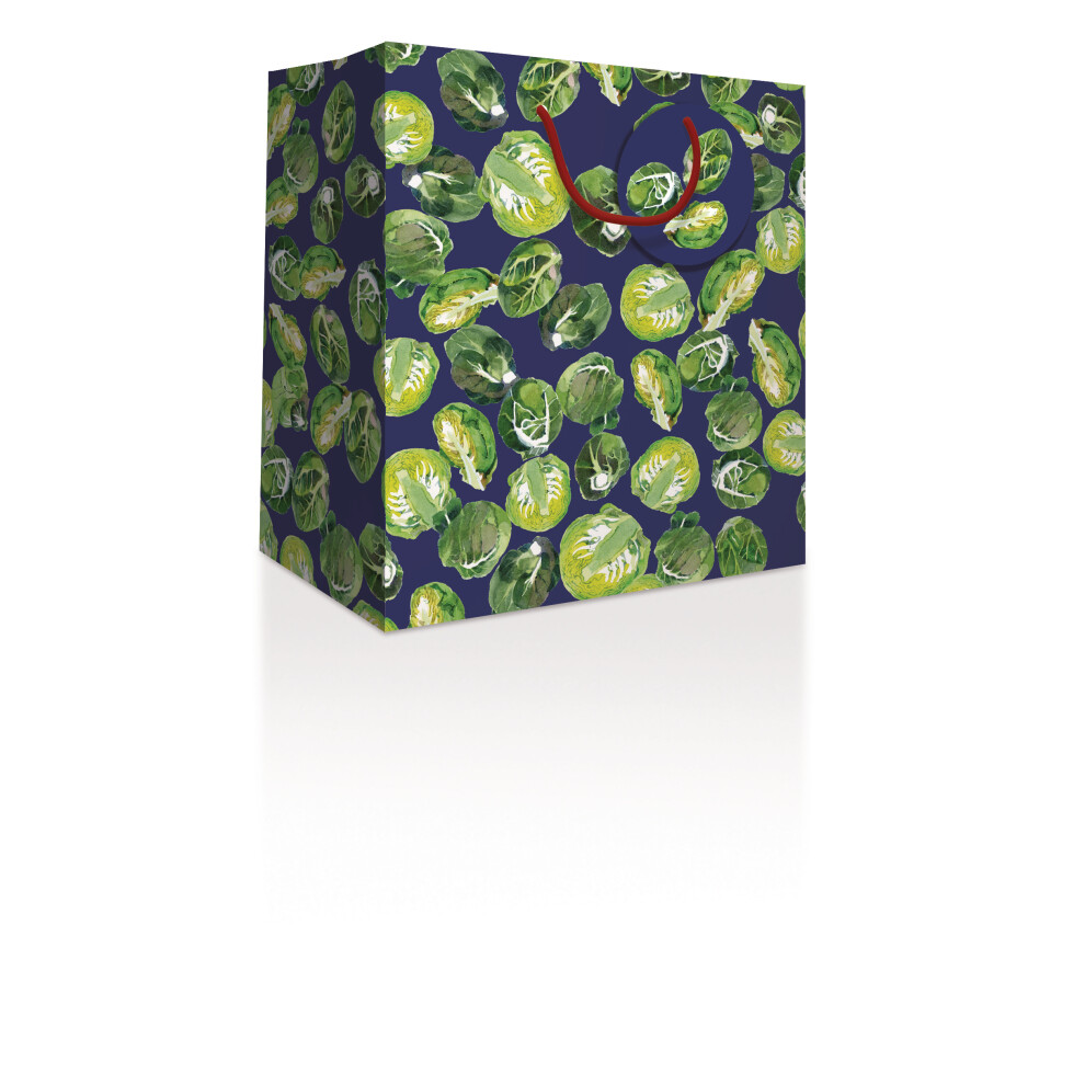 Emma Bridgewater Brussels Sprouts Medium Gift Bag Christmas Gift Accessory