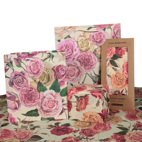 Woodmansterne Emma Bridgewater Roses Medium Gift Bag Gift Wrapping Accessory 2