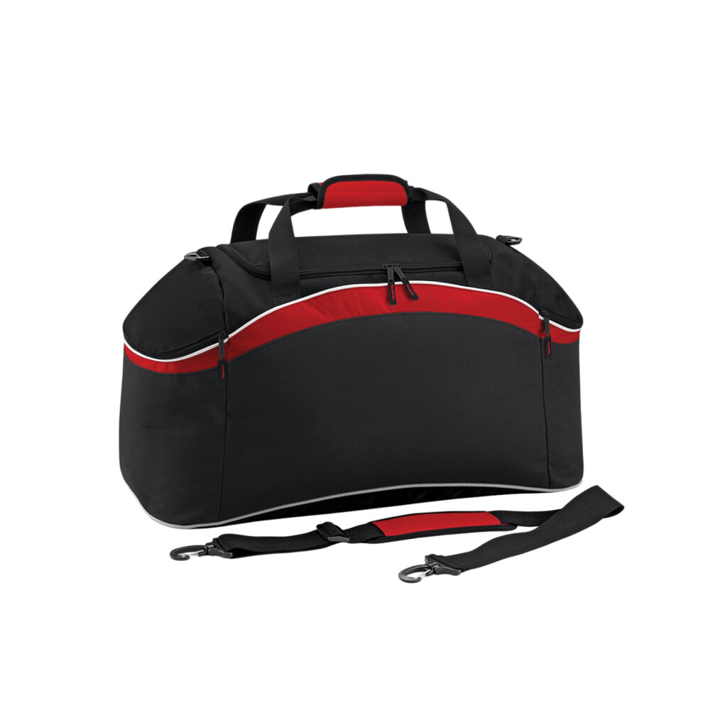 (One Size, Black/Classic Red) Bagbase Teamwear Holdall