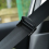 (Black) 2PCS Plastic Strong Adjustable Car Safty Belt Clip 3