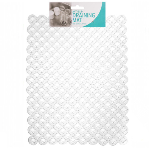 Sink Draining Mat Anti Slip Drainer Scratch Protector Liner Clear 1