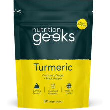 (Nutrition Geeks Turmeric Tablets 2000 mg with Black Pepper & Ginger, High Strength Curcumin Suppleme) Nutrition Geeks Vitamin D3 4000 iu & Vitamin K2 MK7 100μg 365