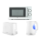 Tower Tower Sonar White Kettle, 2 Slice Toaster & Manual Microwave Set 1