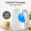 Tower Tower Sonar White Kettle, 2 Slice Toaster & Manual Microwave Set 6