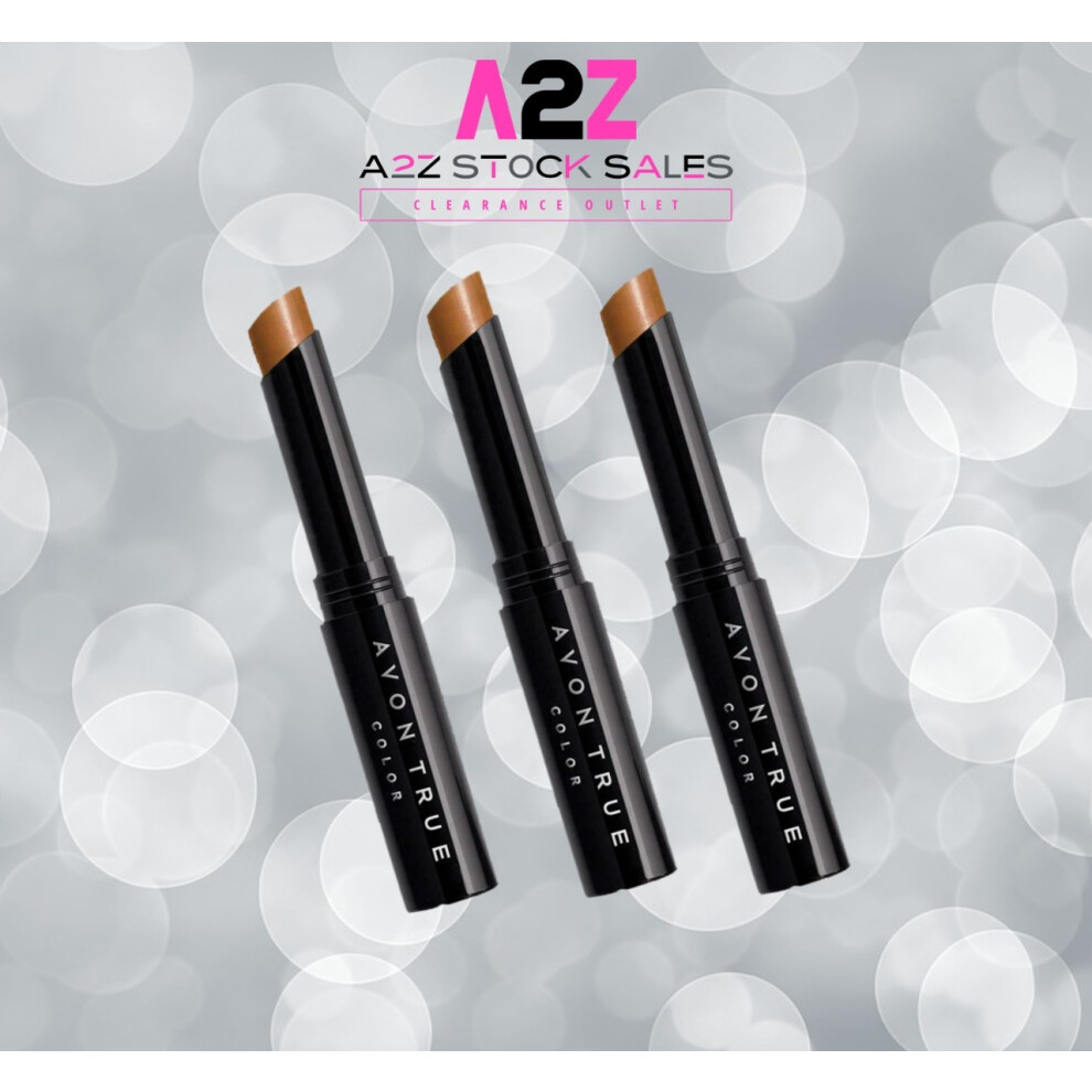 3x Avon TRUE COLOUR Flawless Concealer Stick - Neutral Deep