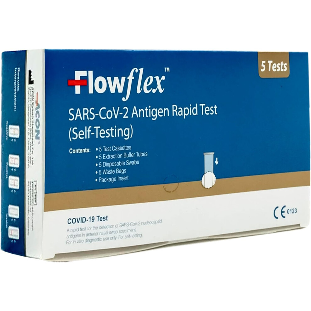 Flowflex One Step Lateral Flow Test Kit | 5 tests | One Step Test