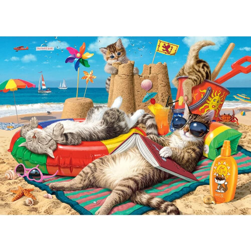Feline Holidays - Hidden Shapes - 1011 Piece Jigsaw Puzzles 1