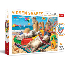 Feline Holidays - Hidden Shapes - 1011 Piece Jigsaw Puzzles