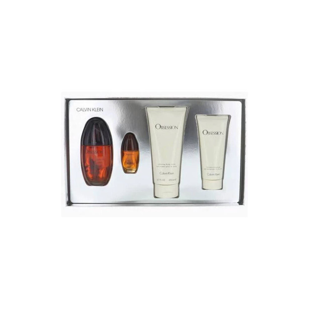 Calvin Klein Obsession Ladies 100ml 4pc Giftset