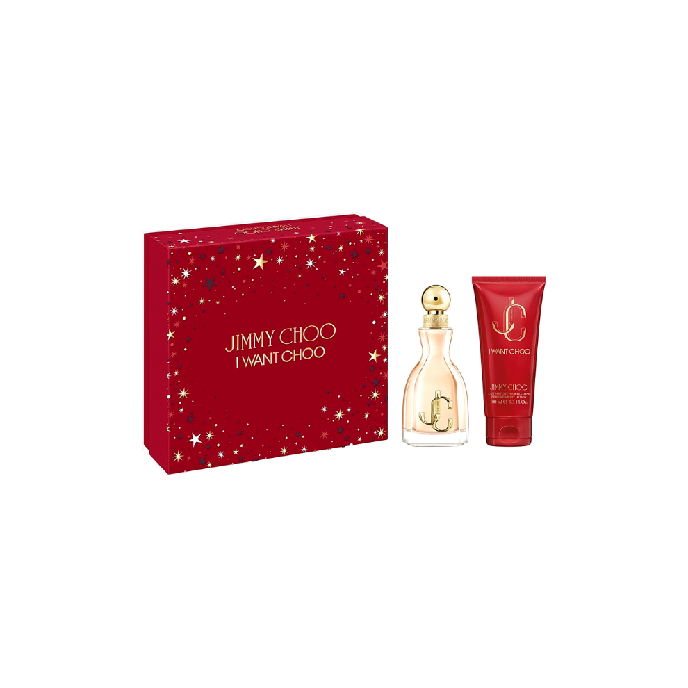 Jimmy Choo I Want Choo Gift Set 60ml EDP Spray + Body Lotion 100ml