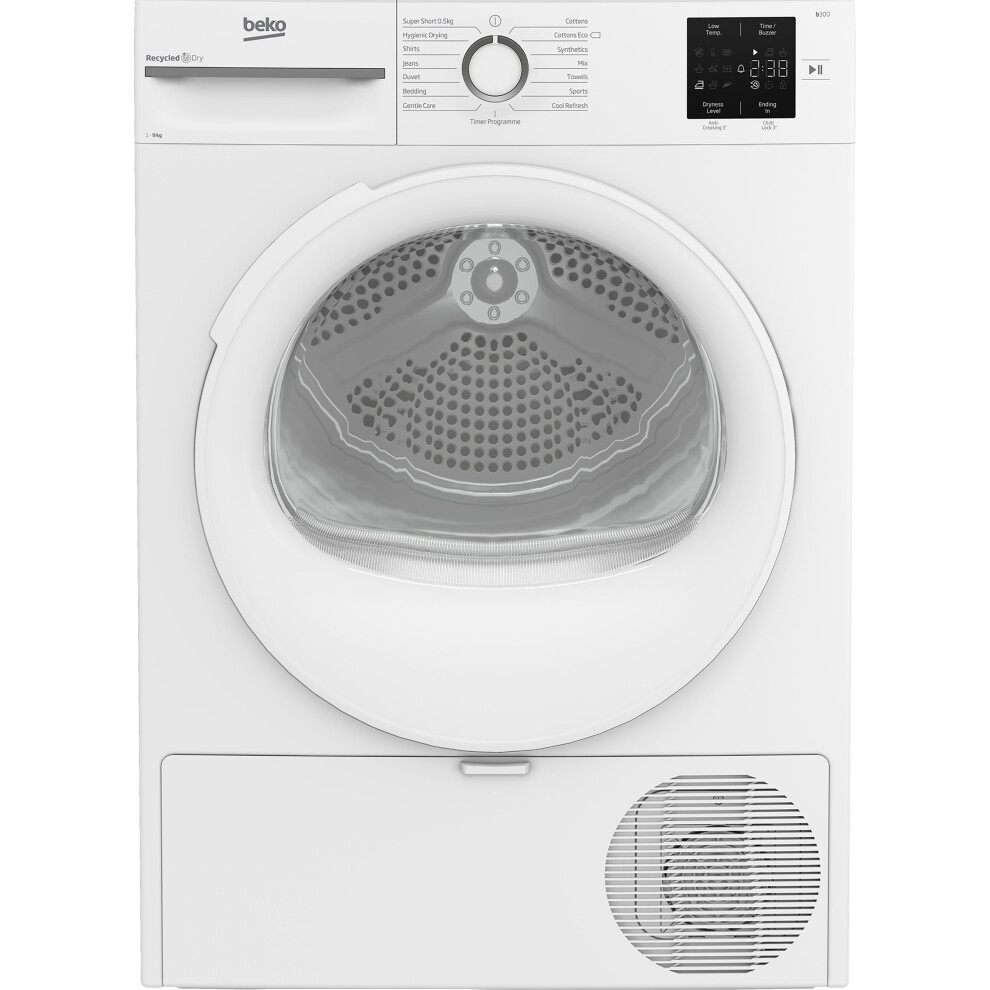 Beko B300 Bm3t3922w 9Kg Heat Pump Tumble Dryer - White - A+ Rated