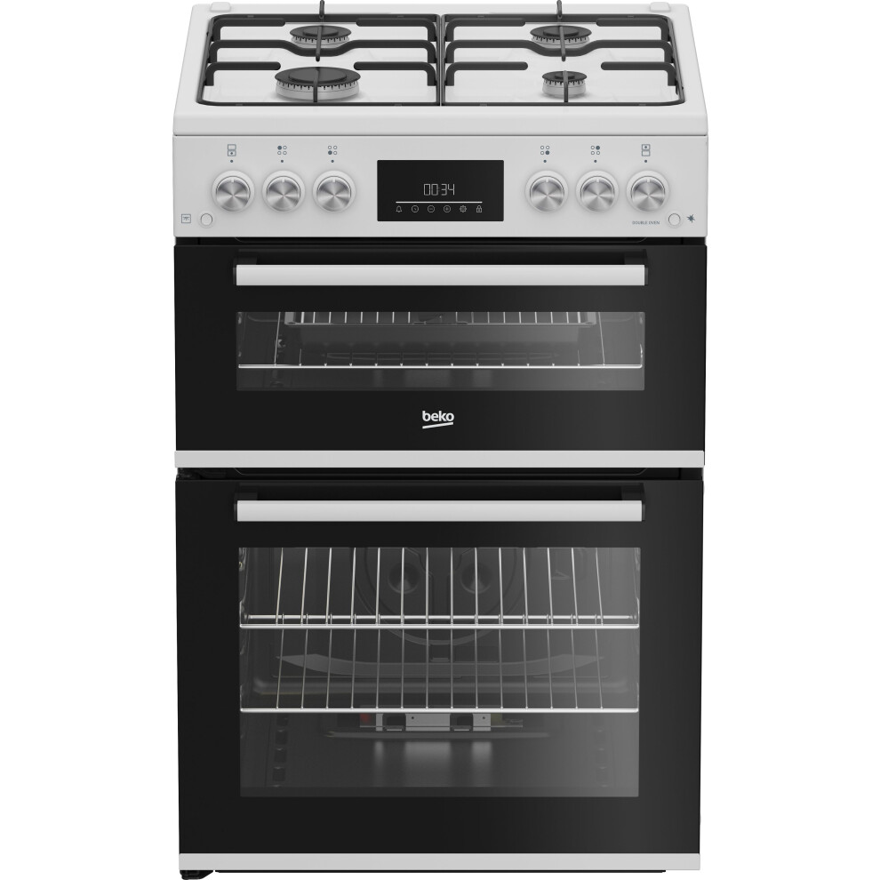 Beko 60cm Freestanding Gas Cooker - White - A Rated