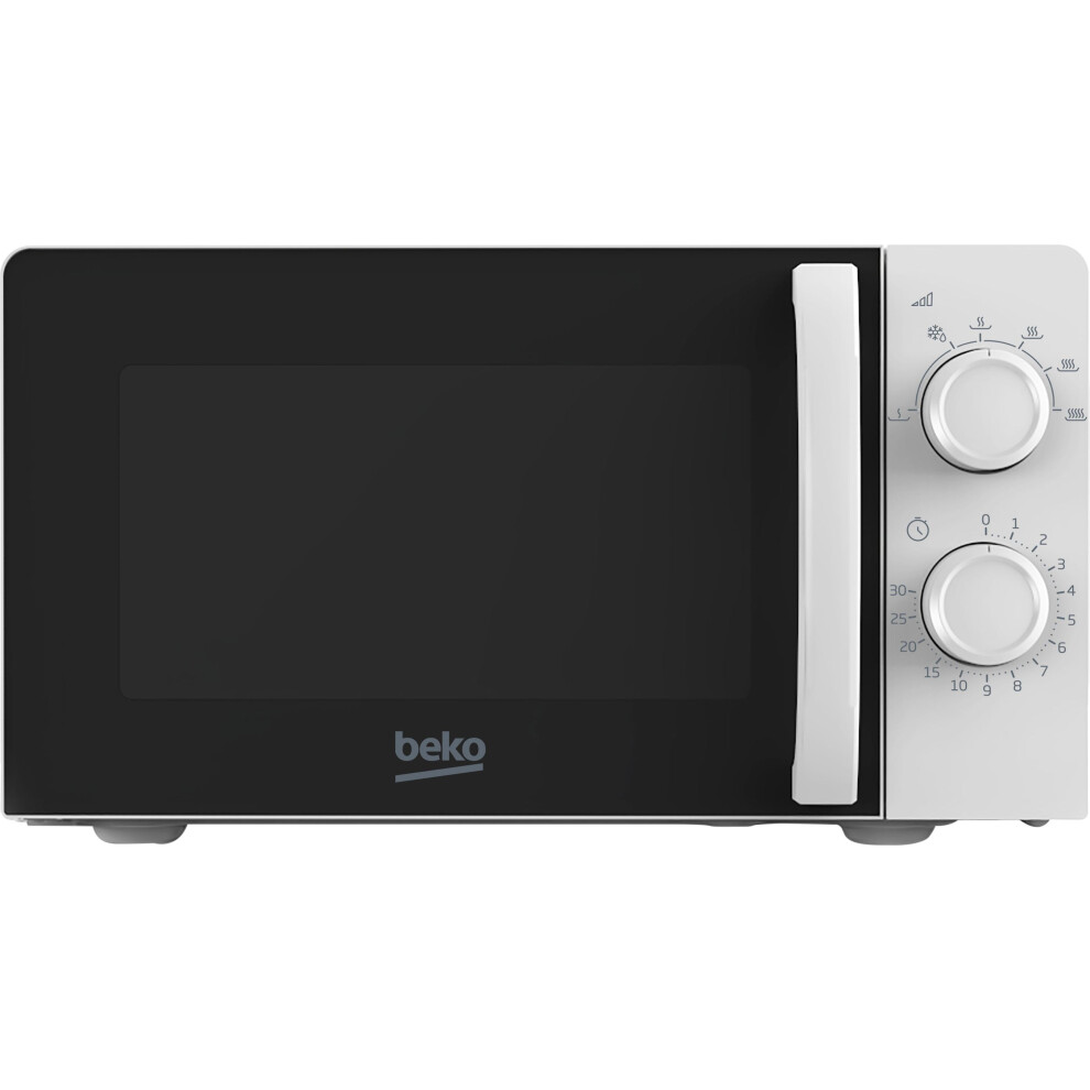 Beko Compact Solo MOC20100W1 24cm High, Freestanding Small Microwave - White