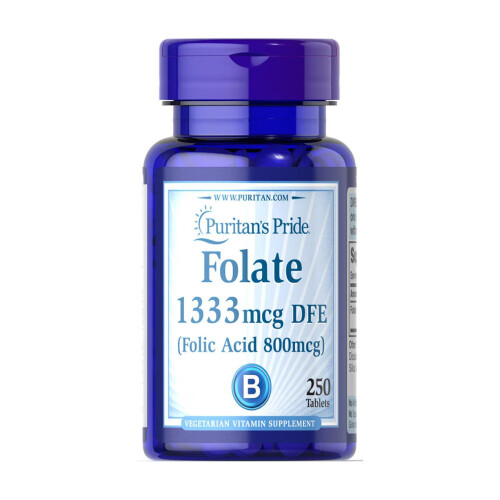 Puritan's Pride Folsäure 800 mcg 250 Tabletten Puritans Pride