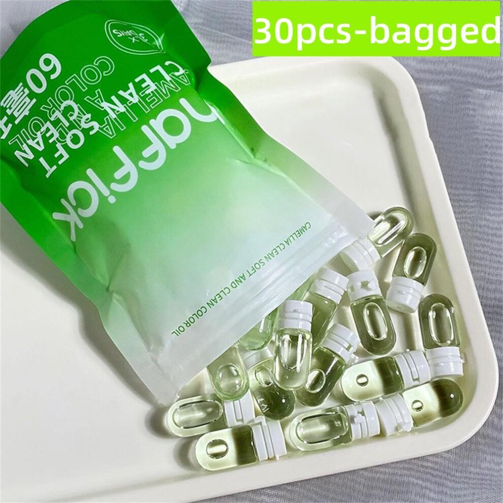 30Pcs/set Face Cleansing Oil Camellia Makeup Remover Oil Deep Cleaning Travel Portable Makeup Remover Oil