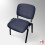 Leather Office Stacking Chair, Black Seat & Legs 1