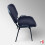 Leather Office Stacking Chair, Black Seat & Legs 2