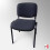 Leather Office Stacking Chair, Black Seat & Legs 4