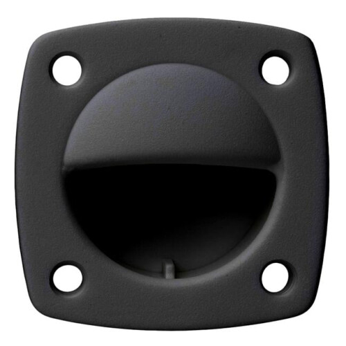Whitecap 3360BC 1.75 in. Nylon Flush Pull, Black - Small