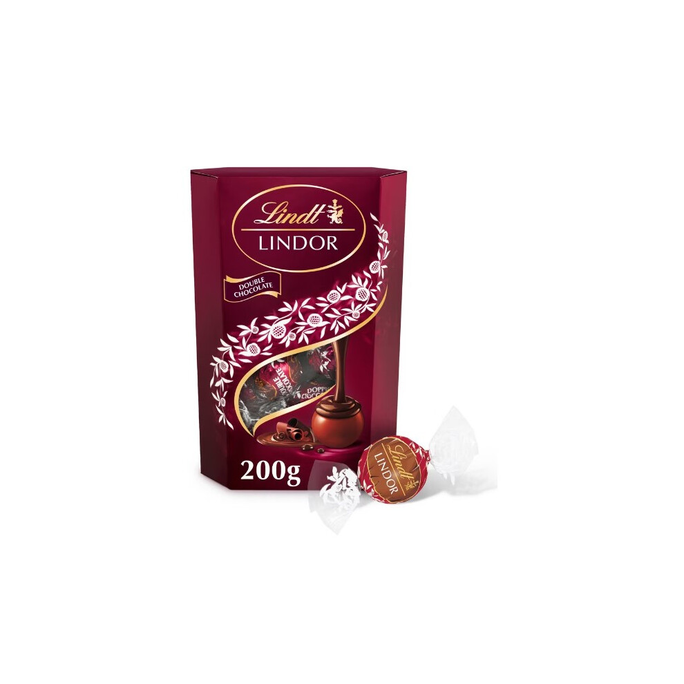 (Pack Of 1) Lindt Lindor Double Chocolate Truffles 200G