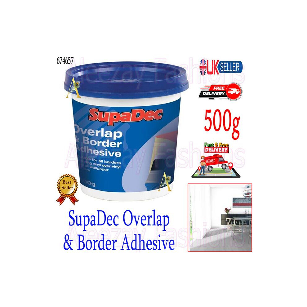 Overlap All Border Wallpaper Repair Vinyl Adhesive Paste Glue New 500g