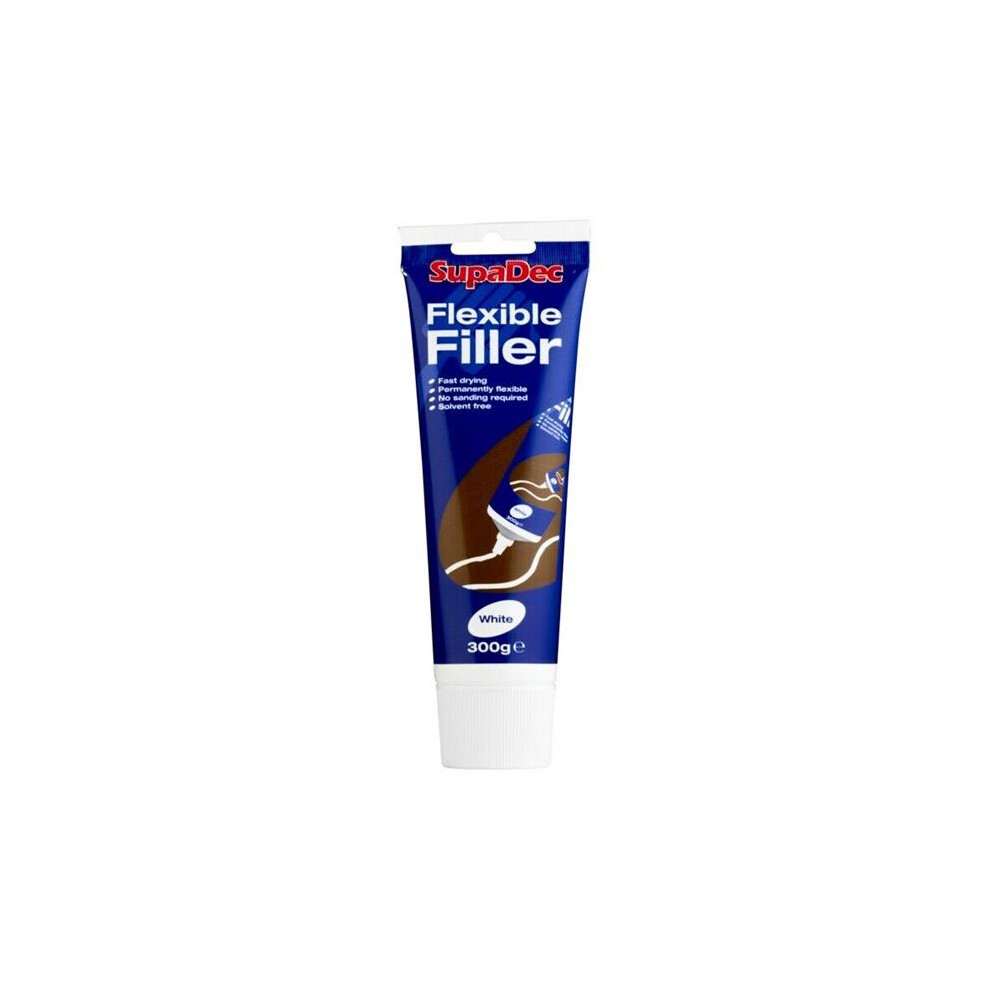 Flexible Wall Filler Tube 300G White Decorators Painters Gaps Cracks 5017193362452