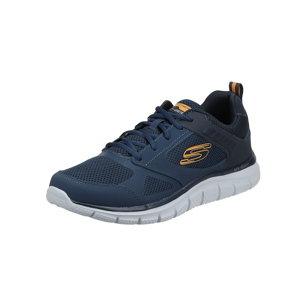 Skechers Mens Track-Syntac Sneaker - Navy, Size 9.5