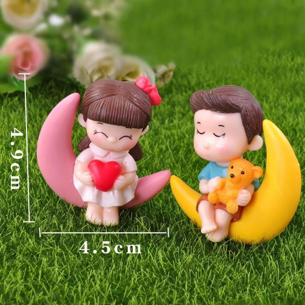 Couple Figurines Miniatures Fairy Garden Supplies Ornaments Gnome Terrariums Bonsai Home Dollhouse Accessories Decoration DIY