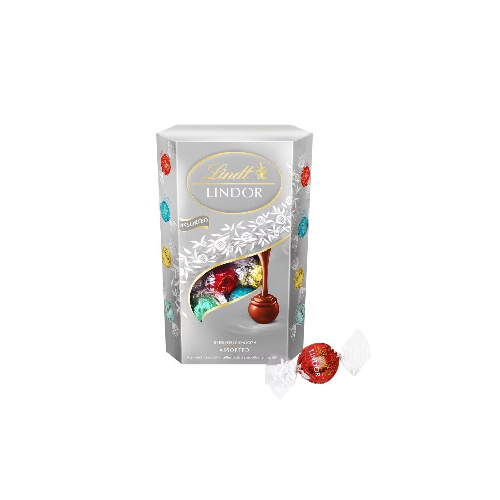 (Pack Of 4) Lindt Lindor Milk And White Chocolate 337G
