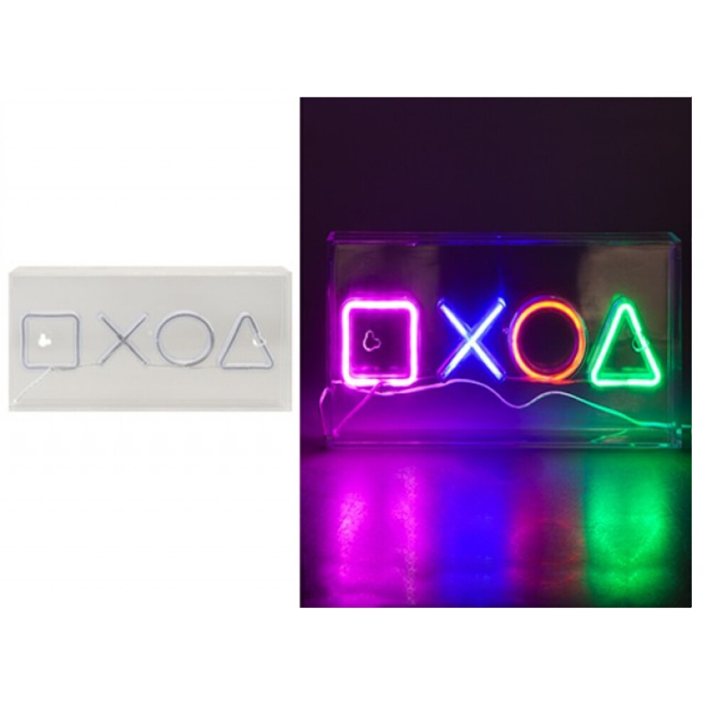 Playstation Sign Neon Light Wall Mountable Wall Decor Night Light