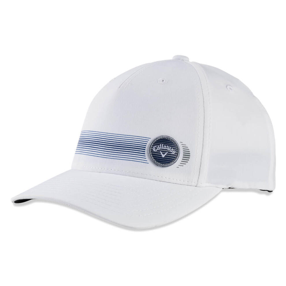 (One Size, White) Callaway Golf Mens Straight Shot Moisture Wicking Performance Cap