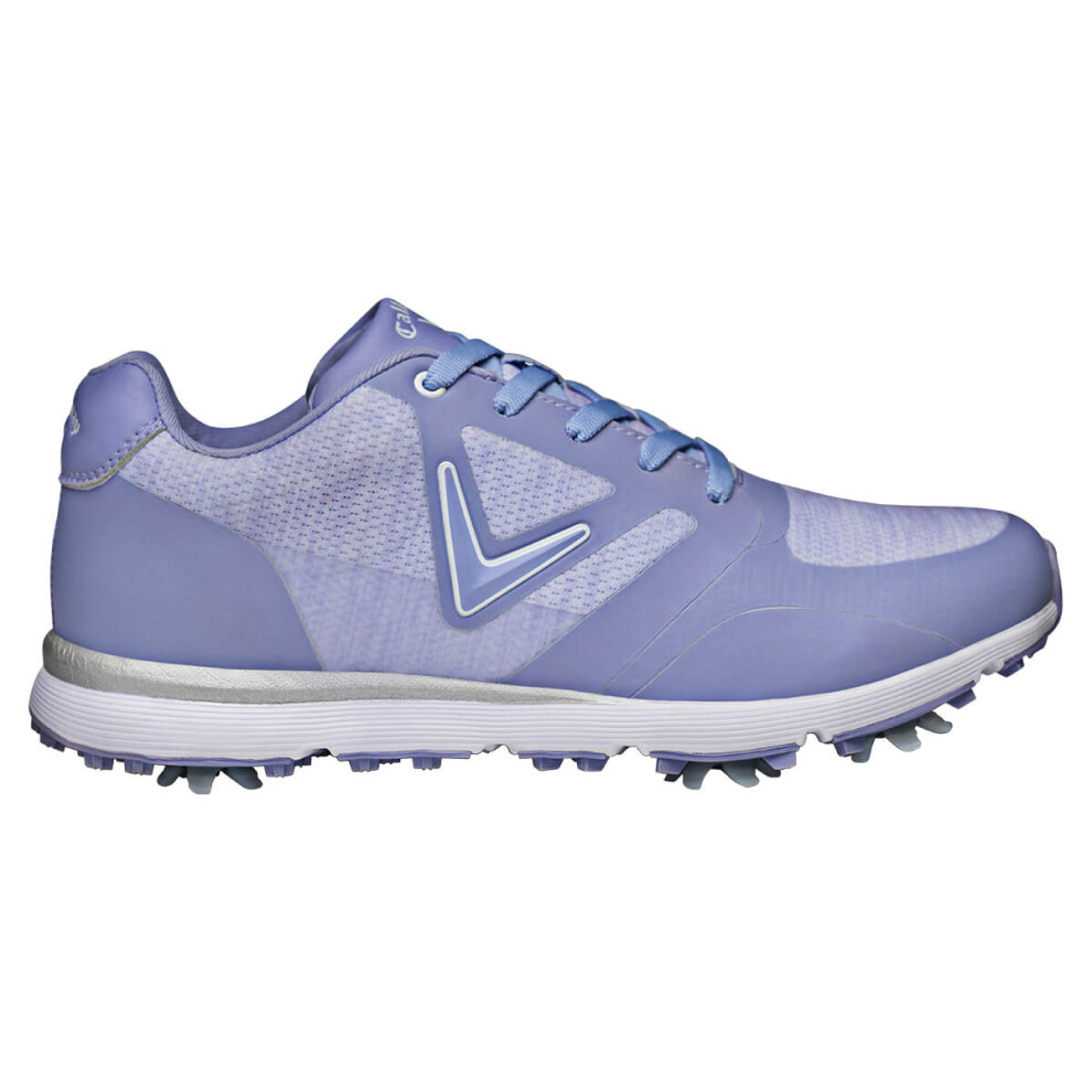 (UK 5, Lavender) Callaway Golf Womens W685 Vista Spiked Cushioned Waterproof Golf Shoes