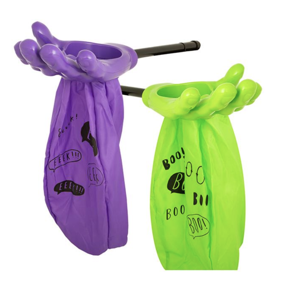 Lotusworld Halloween Trick Or Treat Loot Scoop Holder Bag Fancy Dress Kids Green