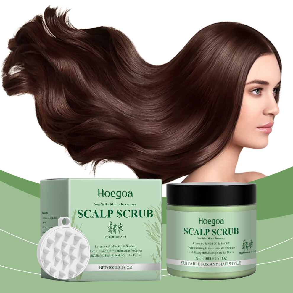 Scalp Hoegoa Rosemary Scrub Moisturizing Soothing Exfoliating Treatment For Hair