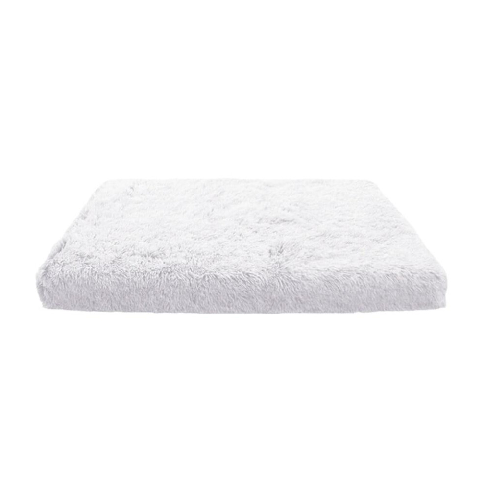 (M) Pet Bed White Removable Calming Soft Plush Cushion Mat-image-OPC-PFFJPTD-NEW