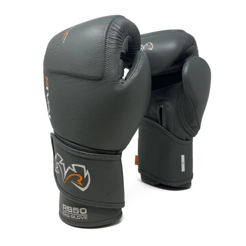(Small) Rival Boxing RB50 Intelli-Shock Compact Bag Gloves - Grey 2