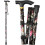 Black Floral Walking Cane 92cm 2