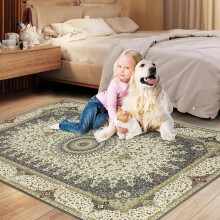 (80 x 150 cm (2 ft 6 in x 5 ft)- Floor Runner Rug/Carpet, Willow Grey) Extra Large Traditional Rugs Modern Carpet Doormat