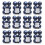 144 Midnight Blue Christmas Baubles Shatterproof Tree Decoration 6cm 1