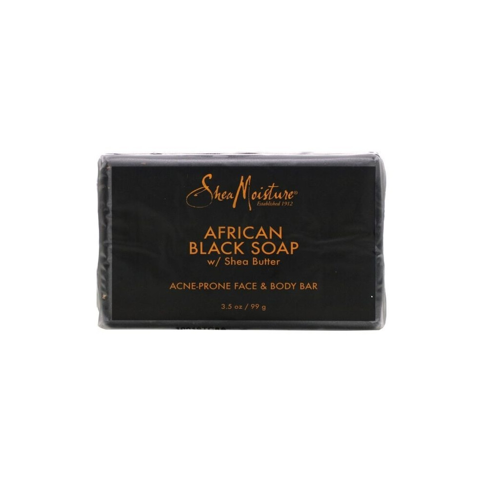 SheaMoisture Acne Prone Face and Body Bar Nourishing & Hydrating Formula for Acne-Prone Skin, Gently Cleanses & Reduces Blemishes - 99g