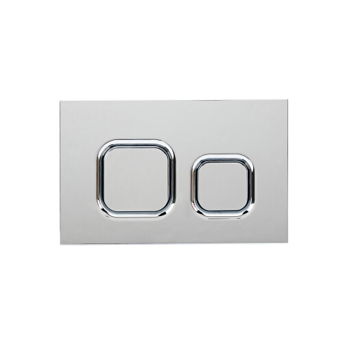 NES Home Nes Home Wall Hung Toilet Cistern Frame with Avant Chrome Square Push Button 2
