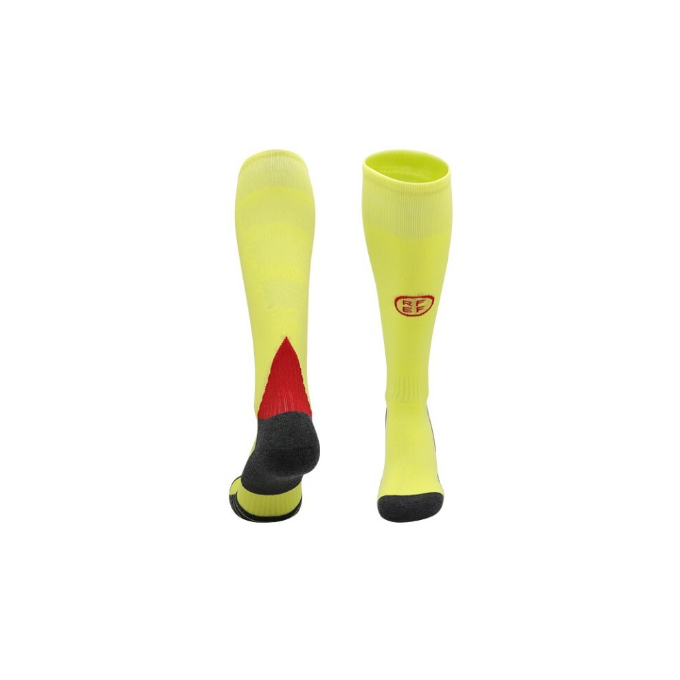 (Spain Away, Kids(EU 30-36)) 2024 Football Training Activewear Socks Non-slip Knee High Grip Soccer Socks for Kids Teens